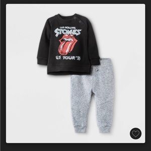 Rolling Stones infant sweat shirt and sweat pants